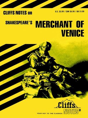cover image of CliffsNotes on Shakespeare's The Merchant of Venice